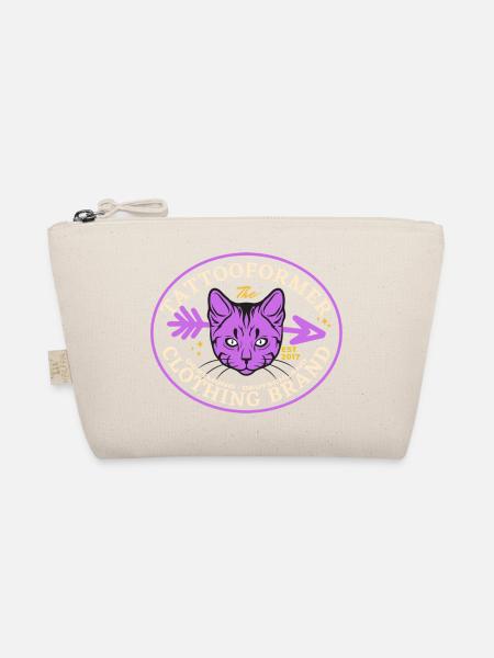 Violet Cat - Bio-Täschchen - Natur - Vorne