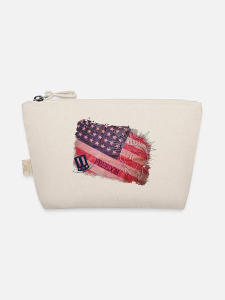 American Flag - Organic Pouch - nature - Front