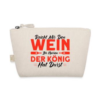 Wein Weinliebhaber Weintrinker Weinfest Geschenk - Bio-Täschchen - Natur - Vorne