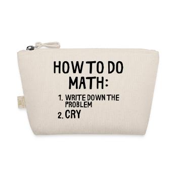 HOW TO DO MATH - Organic Pouch - nature - Front