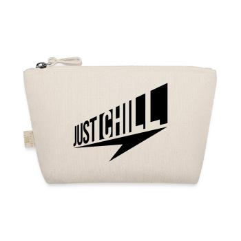 Just Chill Text Logo - Organic Pouch - nature - Front