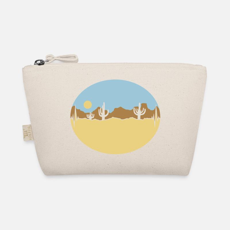 Frequency Desert Landscape Silhouette Organic Pouch