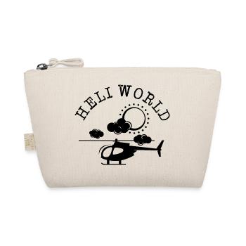 Heli World Helicopter Air Hubschrauber Comic icon - Bio-Täschchen - Natur - Vorne
