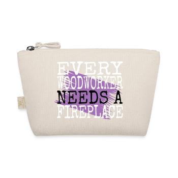 bday best funny carpenter geek gift - Organic Pouch - nature - Front