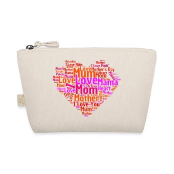 wordcloud heart girl - Bio-Täschchen - Natur - Vorne