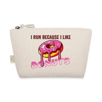 I run because i like donuts - Organic Pouch - nature - Front