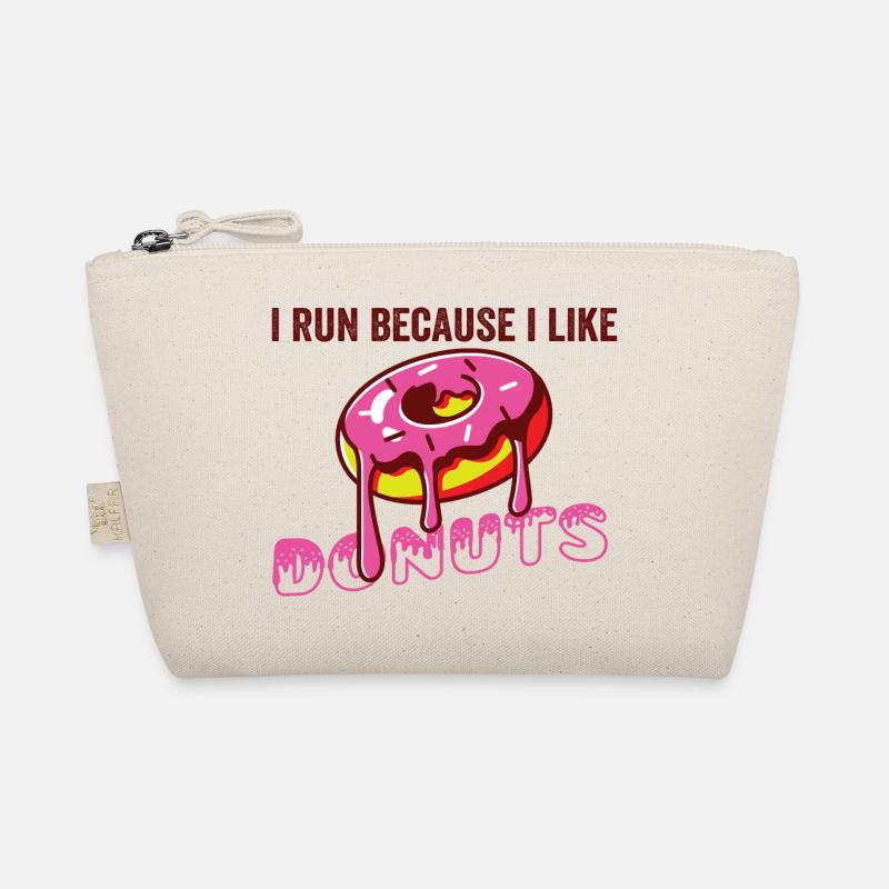 Ich laufe, weil ich Donuts mag Bio-Täschchen