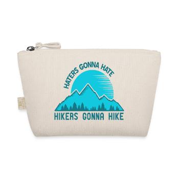 Haters Gonna Hate Hikers Gonna Hike Retro Cool - Bio-Täschchen - Natur - Vorne