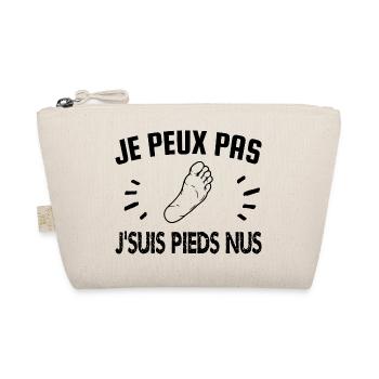 je peux pas je suis pieds nus - Trousse biologique - nature - Devant