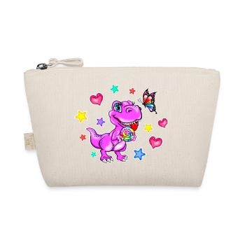 Dinosaure rose - Dinosaur Girl - Trousse biologique - nature - Devant