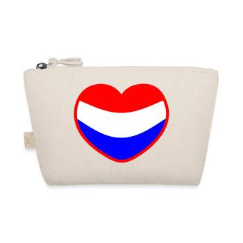 Das Herz der niederländischen Flagge Die Niederlande - Bio-Täschchen - Natur - Vorne