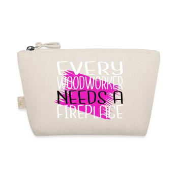 birthday present carpenter girl tshirts awesome - Organic Pouch - nature - Front