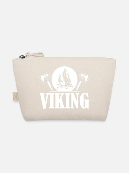 viking viking icon fire axe graphic logo icon - Organic Pouch - nature - Front