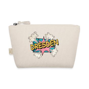 Dresden Germany City Font Pop Art Comic - Organic Pouch - nature - Front