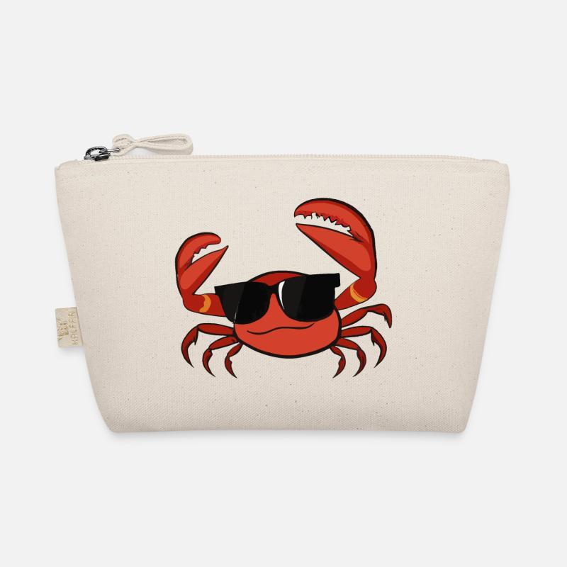 Krebs Krabbe mit Sonnenbrille Bio-Täschchen