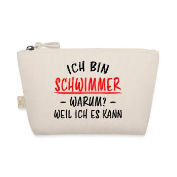 Schwimmer Sport Lustiger Spruch Schwimmen Geschenk - Bio-Täschchen - Natur - Vorne