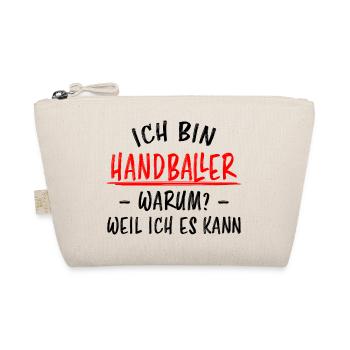 Handball Lustig Spruch Handballer Spieler Geschenk - Bio-Täschchen - Natur - Vorne