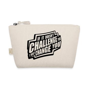 Workout Fitness Motivation Quote - Organic Pouch - nature - Front