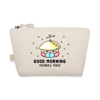 "Monkey mind" mindfulness, cool, funny saying - Organic Pouch - nature - Front