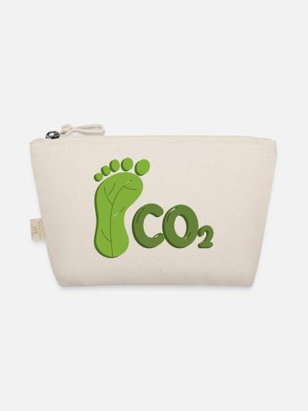 Klimaschutz ökologischer Fußabdruck Naturschutz - Bio-Täschchen - Natur - Vorne