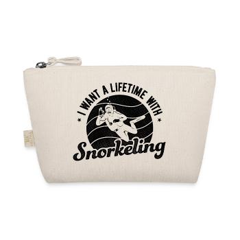 I Want A Lifetime With Snorkeling Scuba Diver Snor - Bio-Täschchen - Natur - Vorne