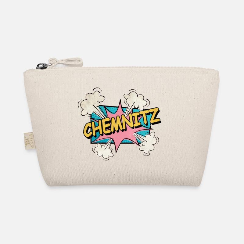 Chemnitz Germany City Font Pop Art Comic Organic Pouch