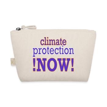 climate-protection-NOW.. - Bio-Täschchen - Natur - Vorne