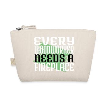 carpenter hoodies and sweatshirts chop wood - Organic Pouch - nature - Front