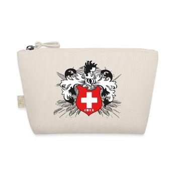Schweiz T-Shirt oder Hoodie bedrucken und texten - Bio-Täschchen - Natur - Vorne