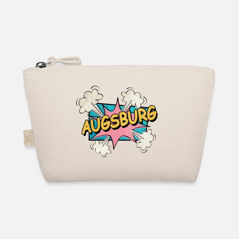 Augsburg Germany City Font Pop Art Comic Organic Pouch