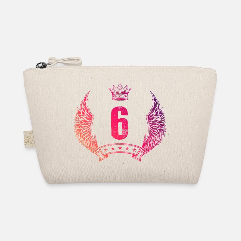 6 Zahl Krone Bio-Täschchen