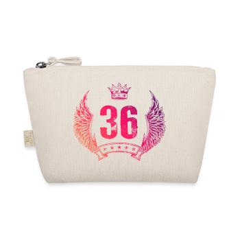 36 Number crown - Organic Pouch - nature - Front