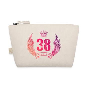 38 Number crown - Organic Pouch - nature - Front