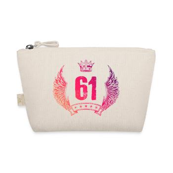 61 Number crown - Organic Pouch - nature - Front