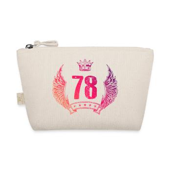 78 Number crown - Organic Pouch - nature - Front