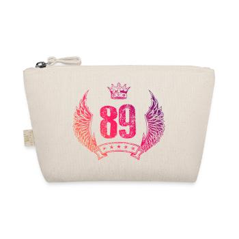 89 Number crown - Organic Pouch - nature - Front