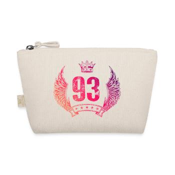 93 Number crown - Organic Pouch - nature - Front