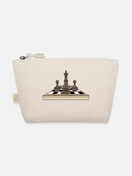 Chess chessboard - Organic Pouch - nature