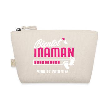 bientôt maman veuillez patienter - Trousse biologique - nature - Devant