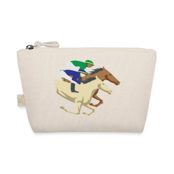 Horse Racing Competition Horse Wrangler Gift - Organic Pouch - nature - Front