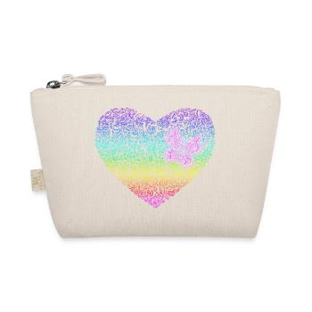 Butterfly Heart Valentine's Day 2022 - Organic Pouch - nature - Front