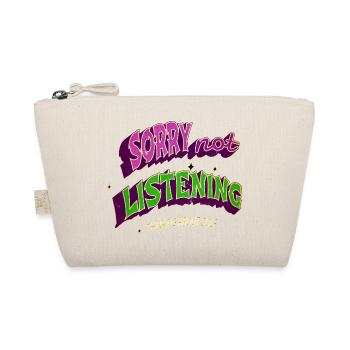Happy Golf Course Golf Ball Golfgirl Statement - Organic Pouch - nature - Front