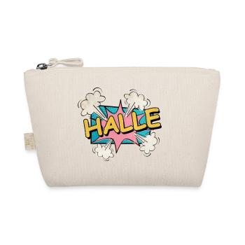 Halle Germany City Font Pop Art Comic - Organic Pouch - nature - Front