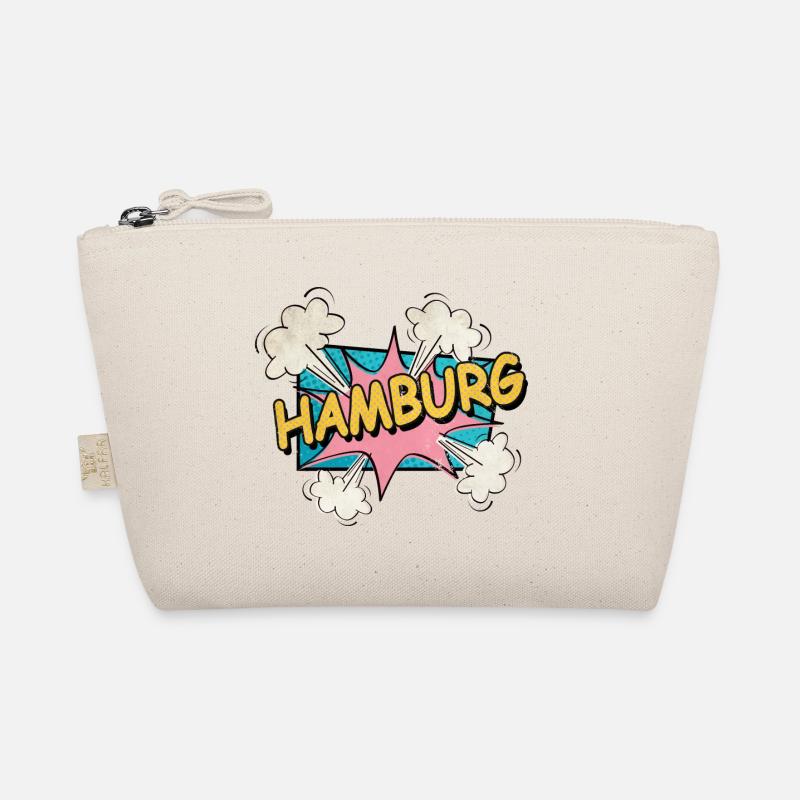 Hamburg Germany City Font Pop Art Comic Organic Pouch