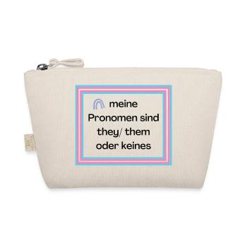 meine Pronomen sind they them - Bio-Täschchen - Natur - Vorne