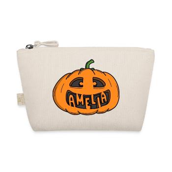 Amelia Halloween Pumpkin - Organic Pouch - nature - Front
