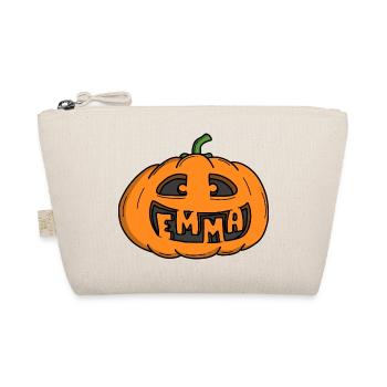 Emma Halloween Pumpkin - Organic Pouch - nature - Front