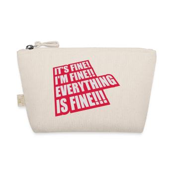 everything is fine Zitat - Bio-Täschchen - Natur - Vorne