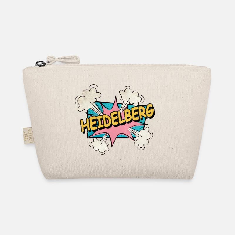 Heidelberg Germany City Font Pop Art Comic Organic Pouch