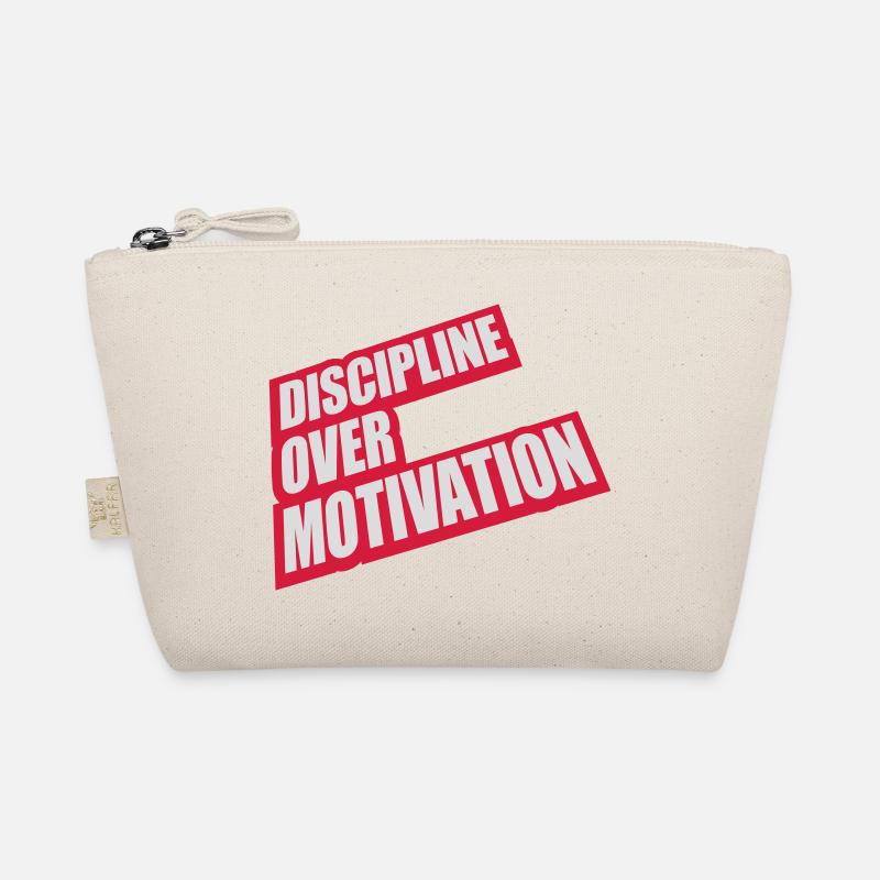 discipline over motivation quote Organic Pouch